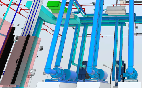 3D Modelling coordinated BIM view